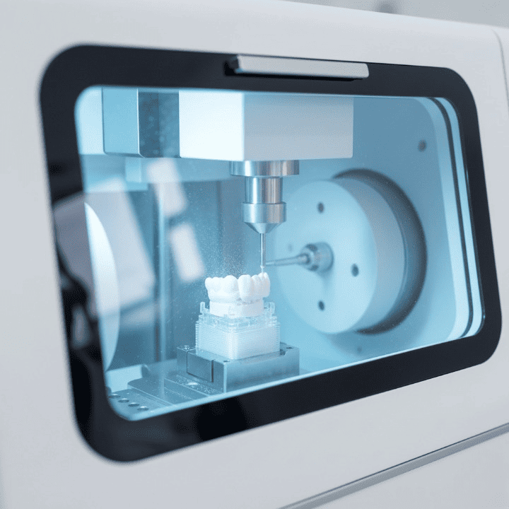 3D wireframe model of dental implants and crowns displayed on a lab monitor_cleanup (1)