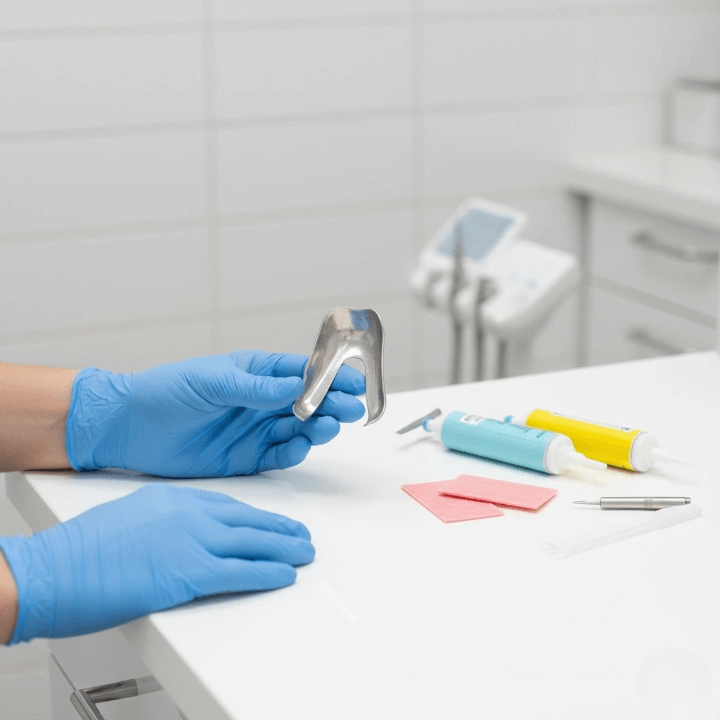 Receive impression and bite registration.